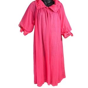 Henson Kickernick vintage sheer pink peignoir robe women’s 1960s or 1970s